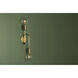 Zani 2 Light Aged Brass Wall Sconce Wall Light