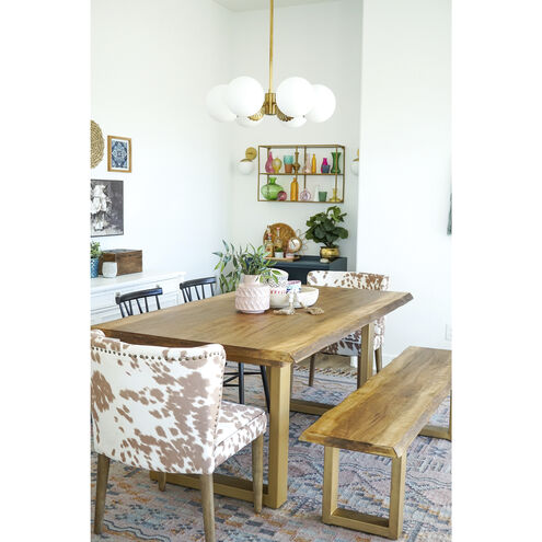 Paige 6 Light 26 inch Aged Brass Chandelier Ceiling Light