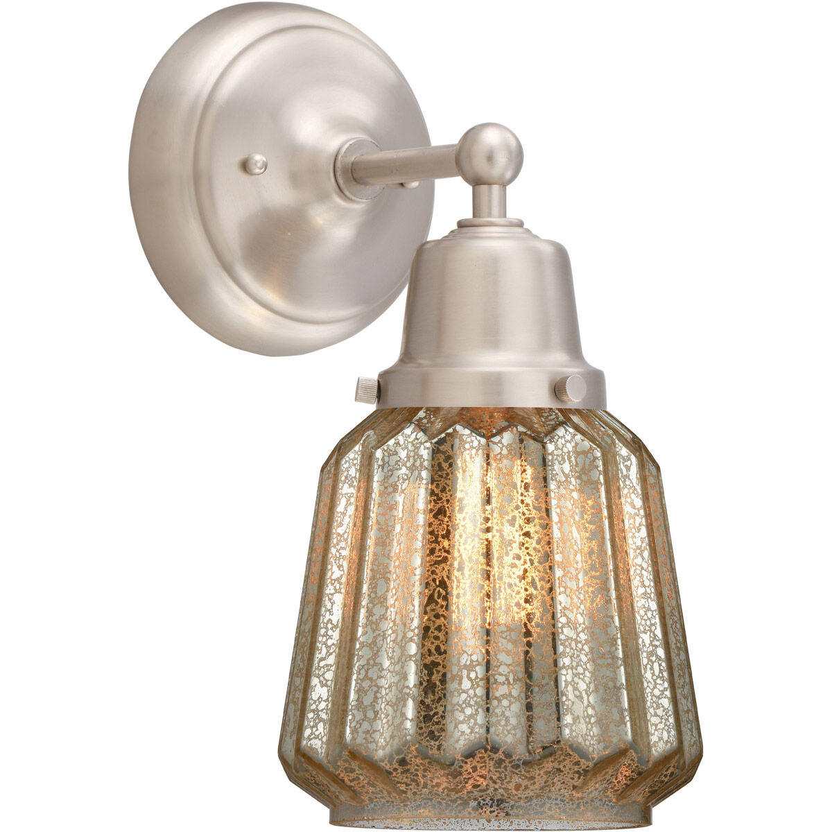 Aditi Chatham 1 Light 6 inch Brushed Satin Nickel Sconce Wall Light, Aditi