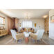 Jade 3 Light 16 inch Gold Leaf Flush Mount Ceiling Light