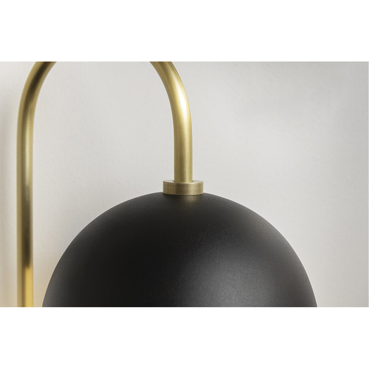 Renee 1 Light Aged Brass and Black Wall Sconce Wall Light