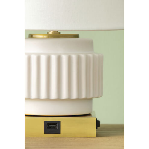 Kalani 14 inch 60.00 watt Matte White Table Lamp Portable Light