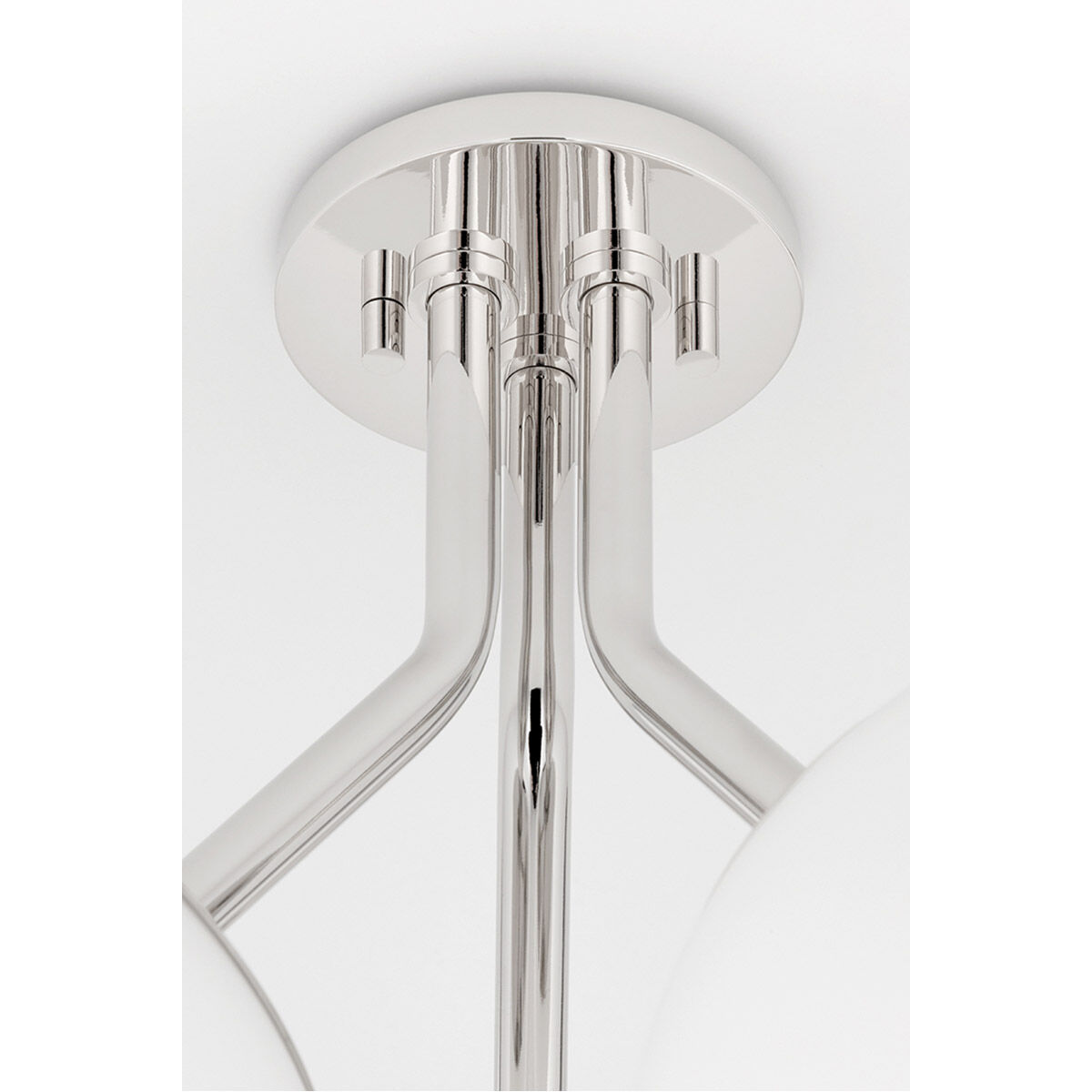 Estee 3 Light 19 inch Polished Nickel Semi Flush Ceiling Light