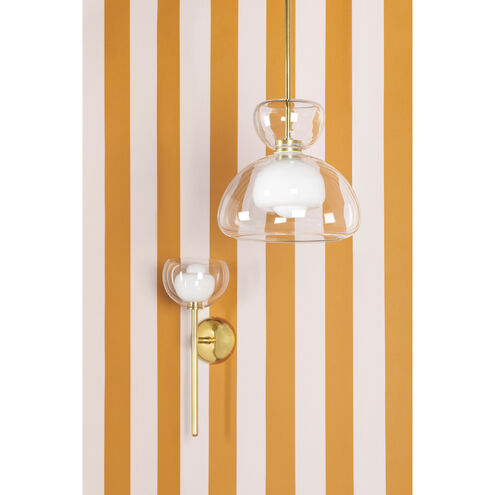 Cortney 1 Light 6.75 inch Aged Brass Wall Sconce Wall Light