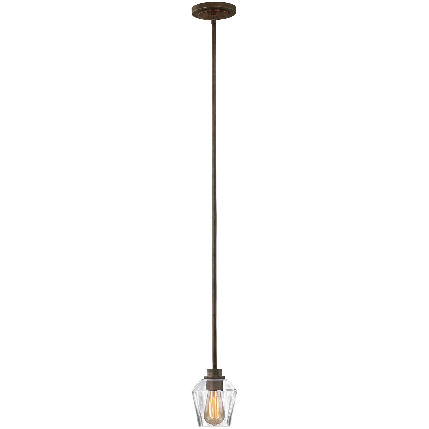 Allegheny 1 Light 6 inch Brownstone Mini Pendant Ceiling Light