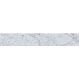 Backsplash 24 X 1 X 4 inch Carrara White Bathroom Vanity Backsplash
