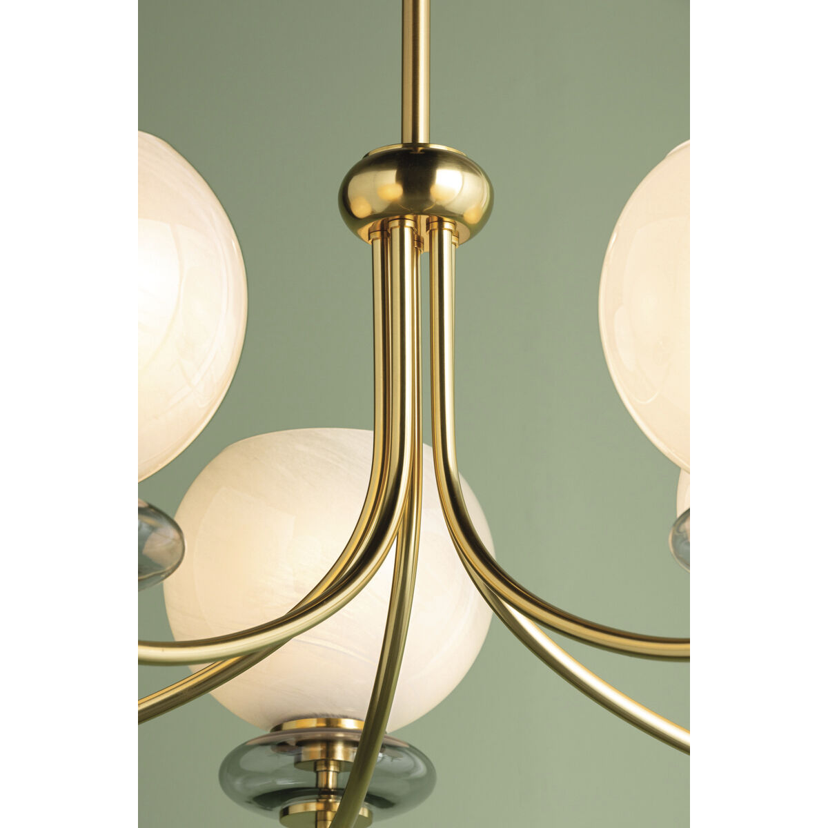 Alexia 5 Light 30 inch Aged Brass Chandelier Ceiling Light