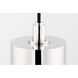 Nora LED 5 inch Polished Nickel Pendant Ceiling Light