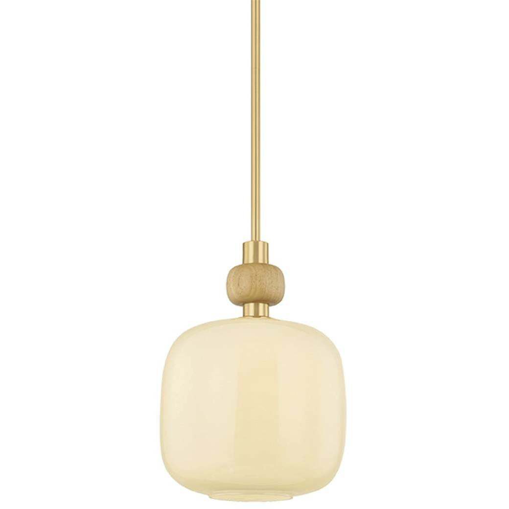 Elise 1 Light 12.25 inch Aged Brass Pendant Ceiling Light