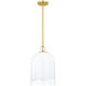 Lennon 1 Light 10 inch Aged Brass Pendant Ceiling Light