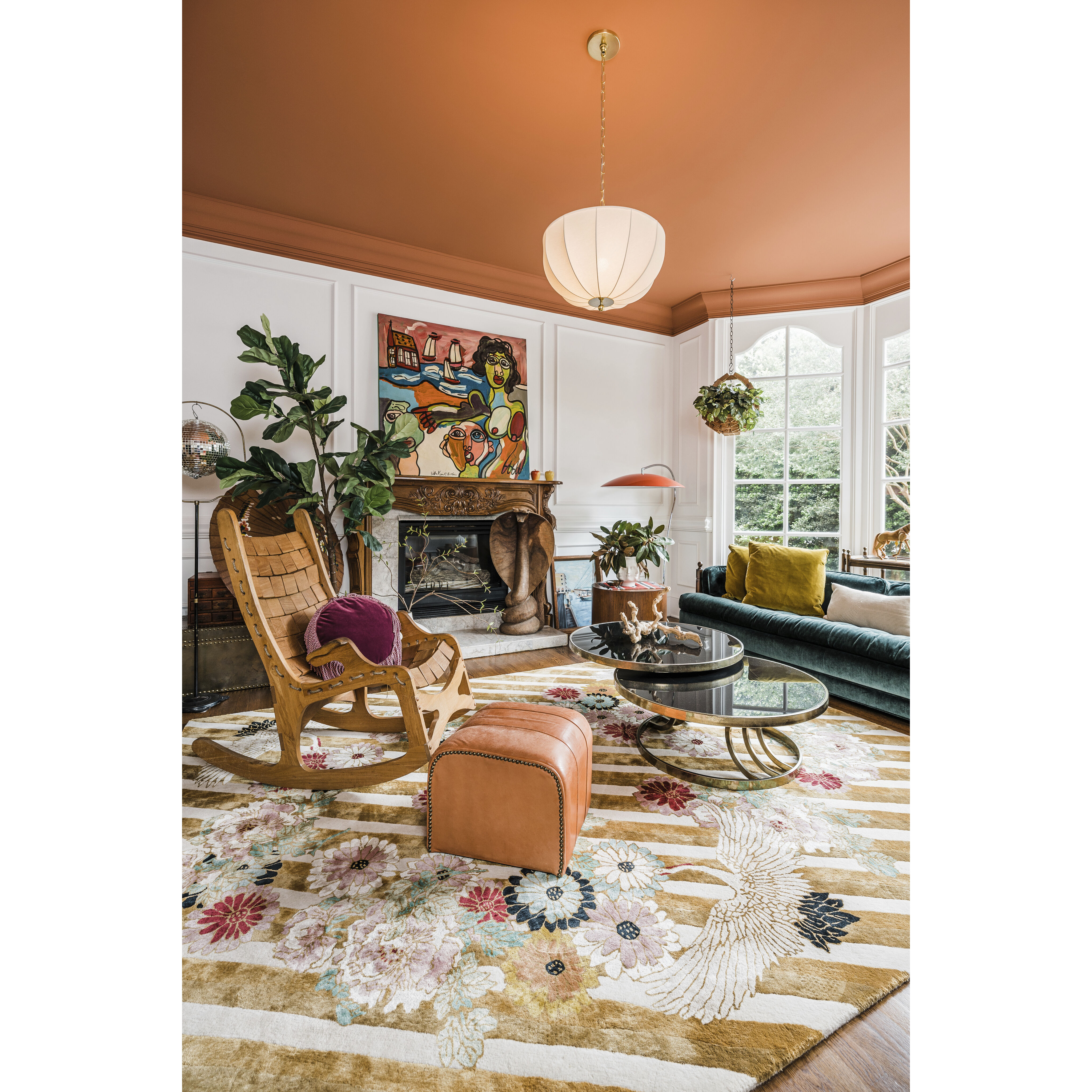 Meshelle 1 Light 20.25 inch Aged Brass Pendant Ceiling Light