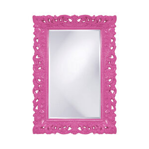 Barcelona 46 X 32 inch Glossy Hot Pink Wall Mirror