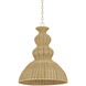 Mayla 1 Light 21.25 inch Aged Brass Pendant Ceiling Light