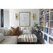Taylor 2 Light Aged Brass Wall Sconce Wall Light 