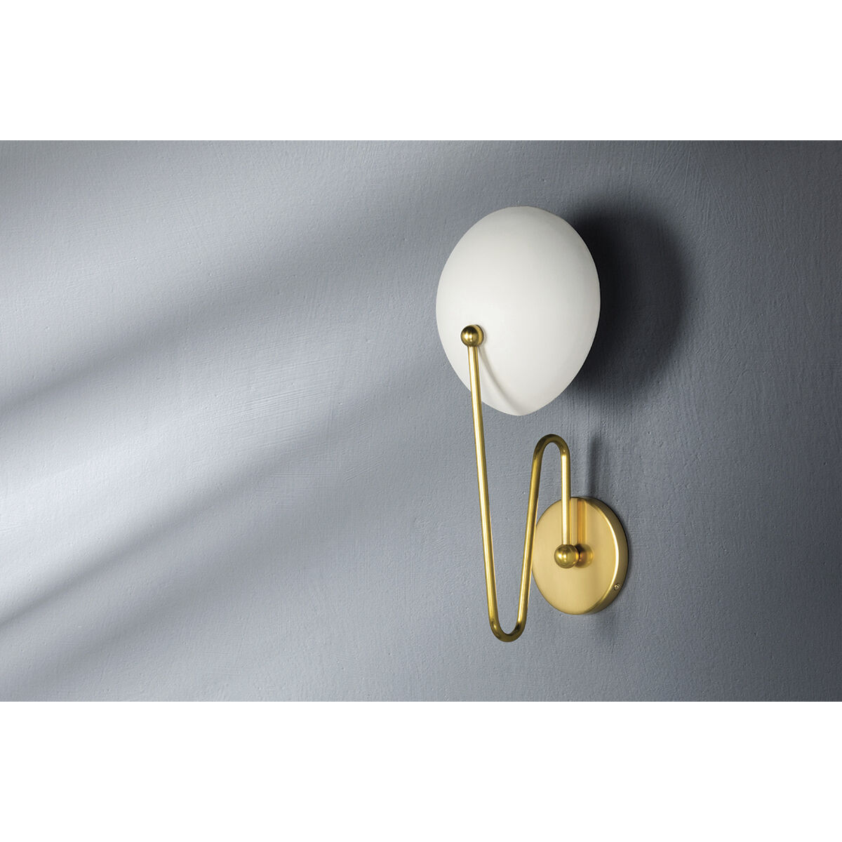 Hattie 1 Light 8 inch Aged Brass/Textured White Combo Wall Sconce Wall Light