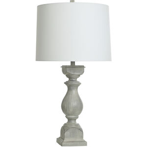 Ashford Crest 32 inch 150.00 watt Weathered Grey and White Table Lamp Portable Light