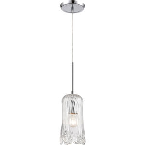 Yonkers 1 Light 5 inch Polished Chrome with Clear Mini Pendant Ceiling Light