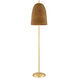 Beatrice 64 inch 25.00 watt Aged Brass Floor Lamp Portable Light