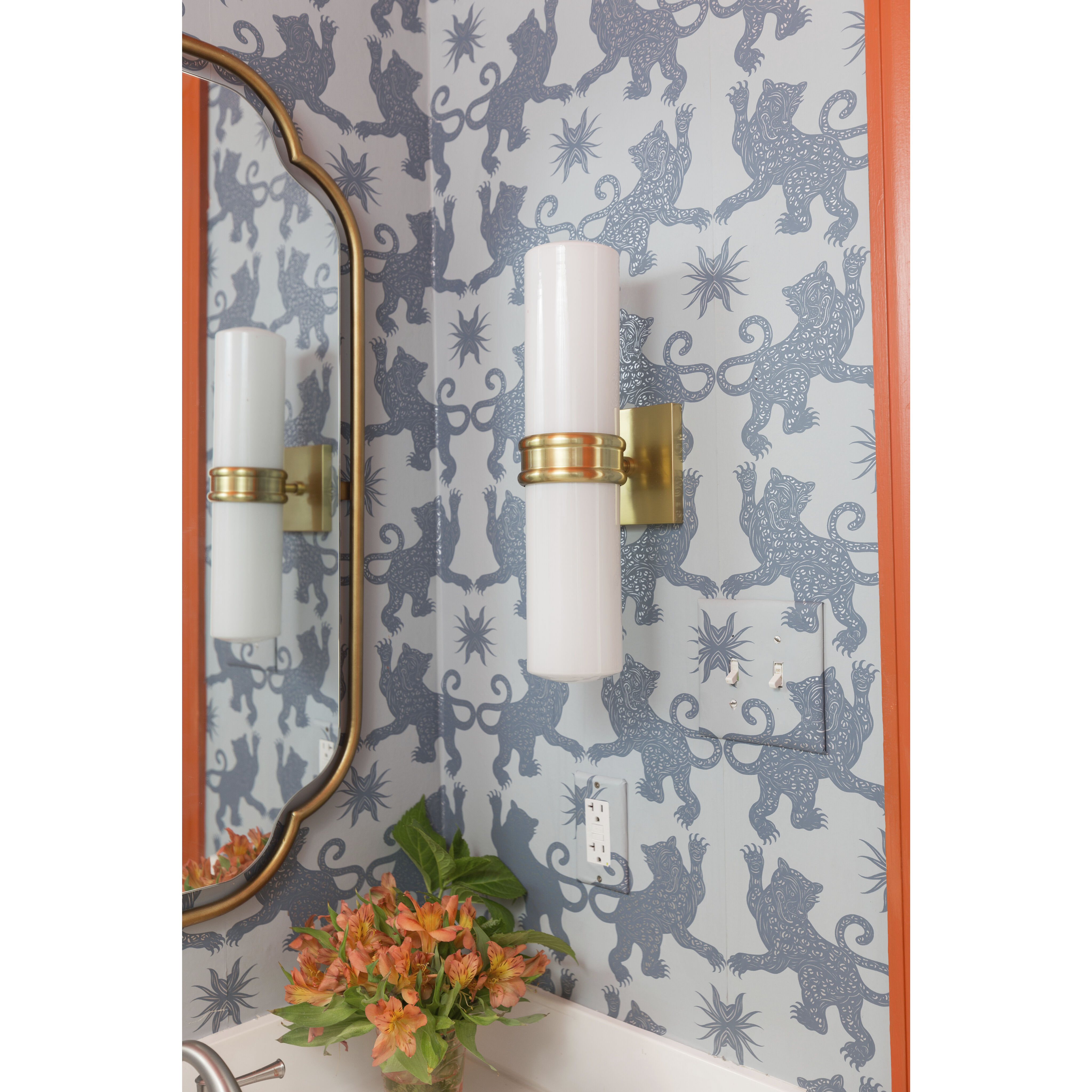 Natalie 2 Light 4 inch Aged Brass Wall Sconce Wall Light