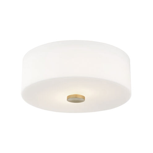 Sophie 2 Light 12 inch Aged Brass Flush Mount Ceiling Light