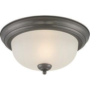 Harmony 1 Light 12 inch Painted Bronze Flush Mount Ceiling Light
