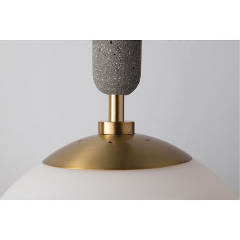 Brielle 1 Light 10 inch Aged Brass Pendant Ceiling Light