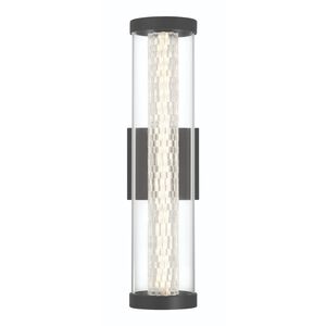 Savron LED 18 inch Black Outdoor Wall Sconce, Both Indoor/Outdoor