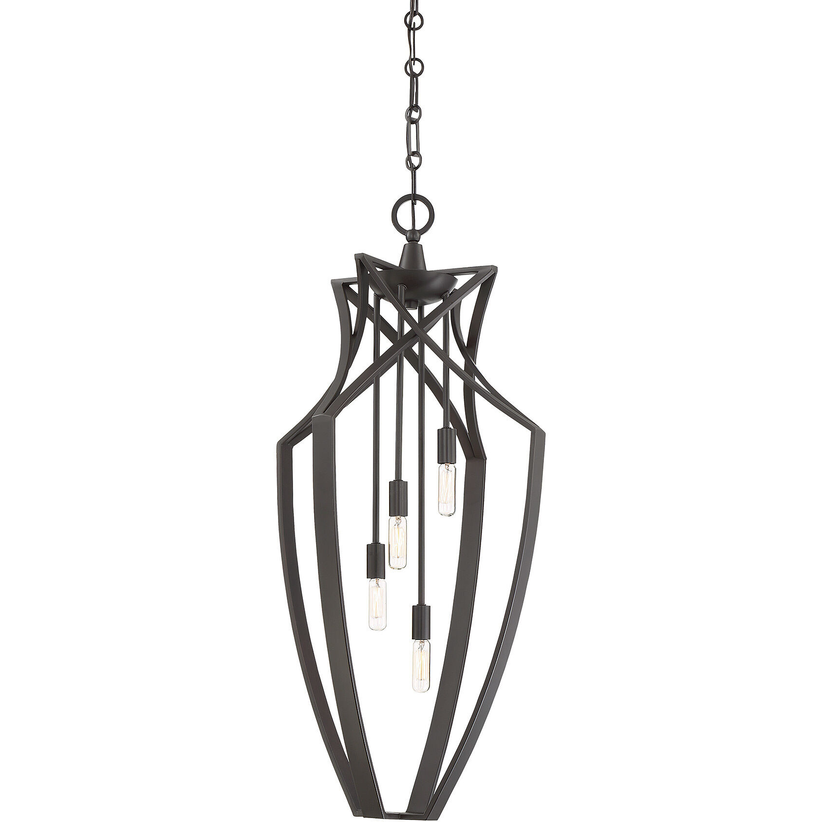 Windsung 4 Light 16 inch English Bronze Pendant Ceiling Light