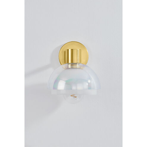 Modena 1 Light 8 inch Aged Brass Wall Sconce Wall Light