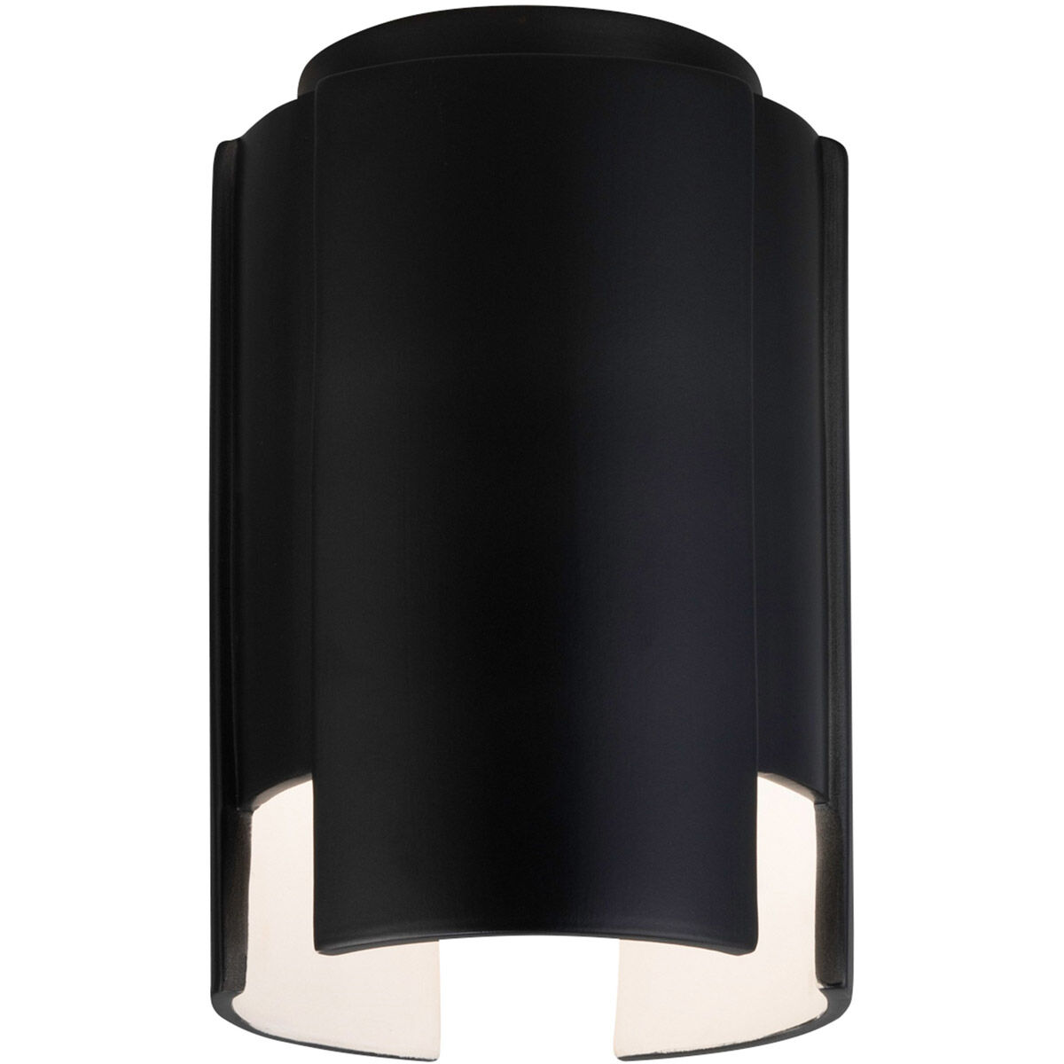 Radiance Collection LED 6.25 inch Carbon Matte Black Outdoor Flush-Mount