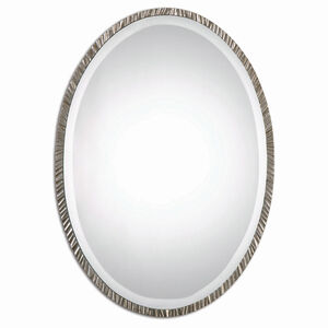 Annadel Oval 28 X 20 inch Plated Polished Nickel Wall Mirror