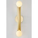 Allegra 2 Light 4.75 inch Aged Brass Wall Sconce Wall Light
