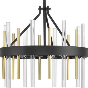 Orrizo 3 Light 16 inch Matte Black Semi-Flush Mount Convertible Ceiling Light, Design Series