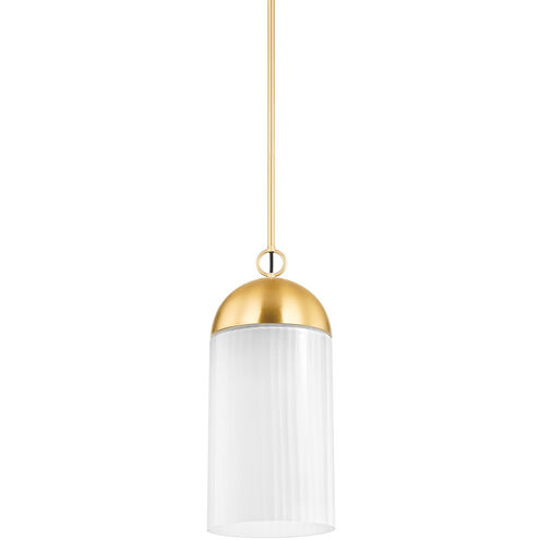 Emory 1 Light 7.75 inch Aged Brass Pendant Ceiling Light