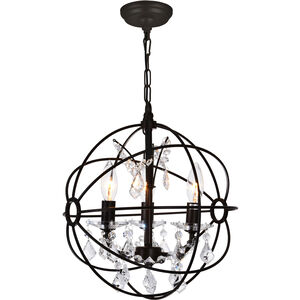 Campechia 3 Light 13 inch Brown Up Mini Chandelier Ceiling Light