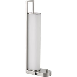 Zamora 23 inch 20.00 watt Brushed Steel Desk Lamp Portable Light