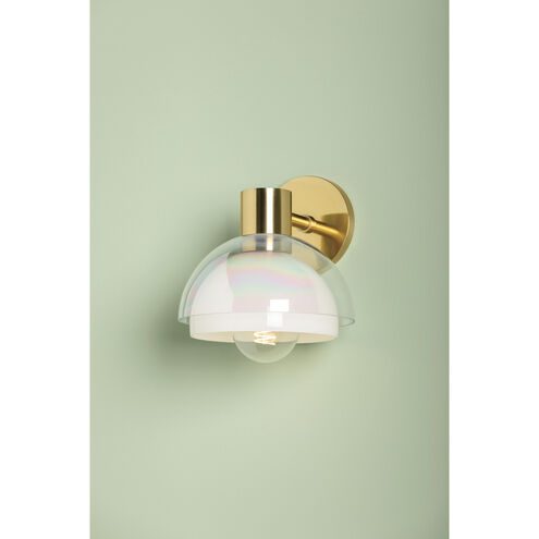 Modena 1 Light 8 inch Aged Brass Wall Sconce Wall Light