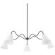 Onda 5 Light 63 inch Old Bronze Chandelier Ceiling Light