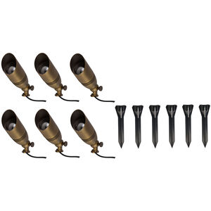 Anthony Antique Brass Outdoor Landscape Spot Lights