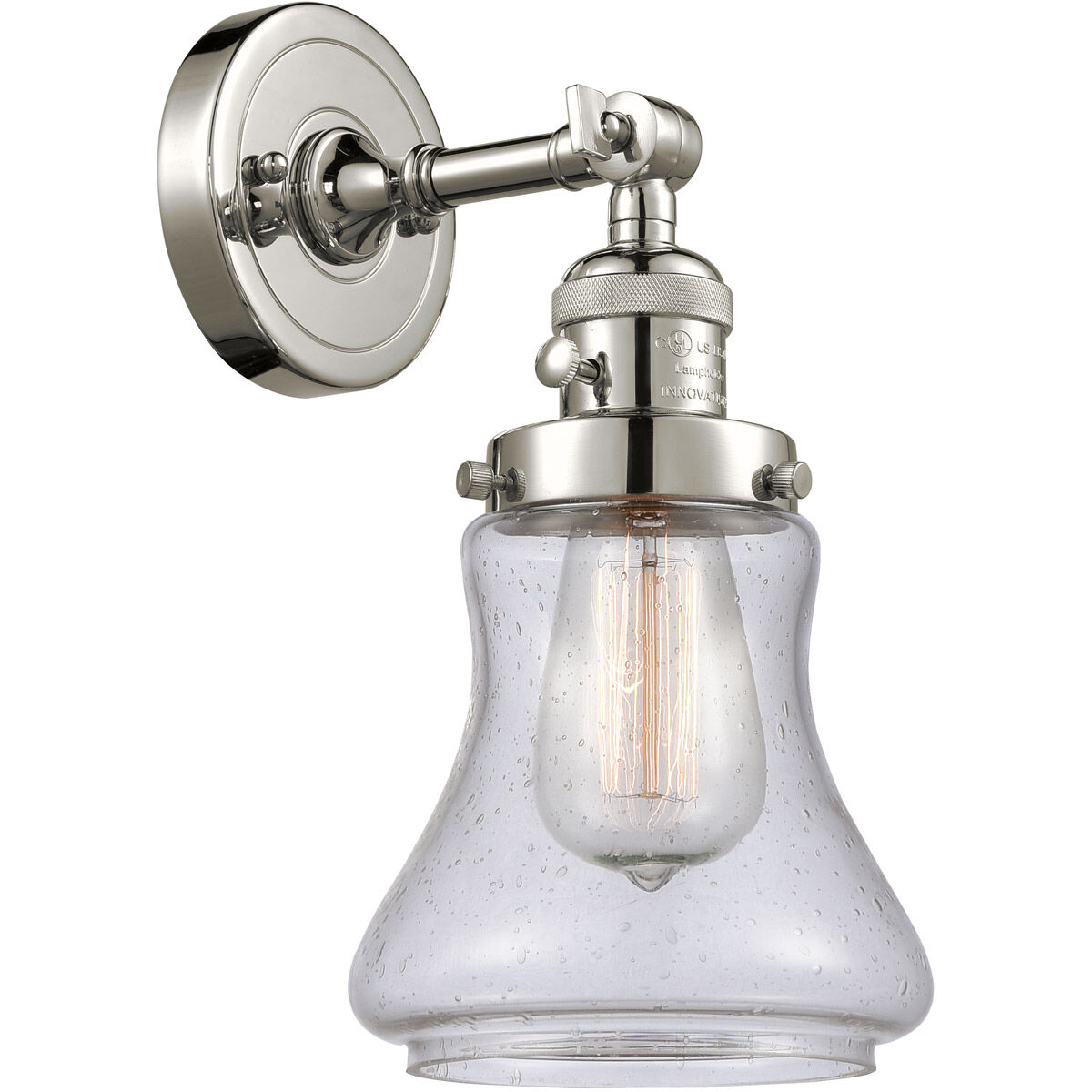 Franklin Restoration Bellmont LED 7 inch Polished Nickel Sconce Wall Light, Franklin Restoration