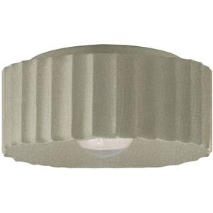 Radiance 1 Light 13 inch Celadon Green Crackle Flush Mount Ceiling Light