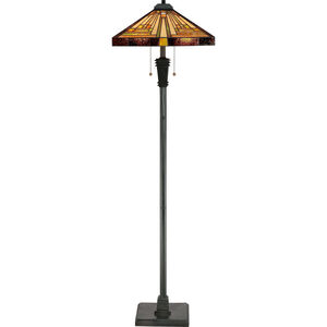 Stephen 60 inch 100 watt Vintage Bronze Floor Lamp Portable Light, Naturals