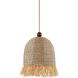 Sheri 1 Light 15.75 inch Aged Brass Pendant Ceiling Light