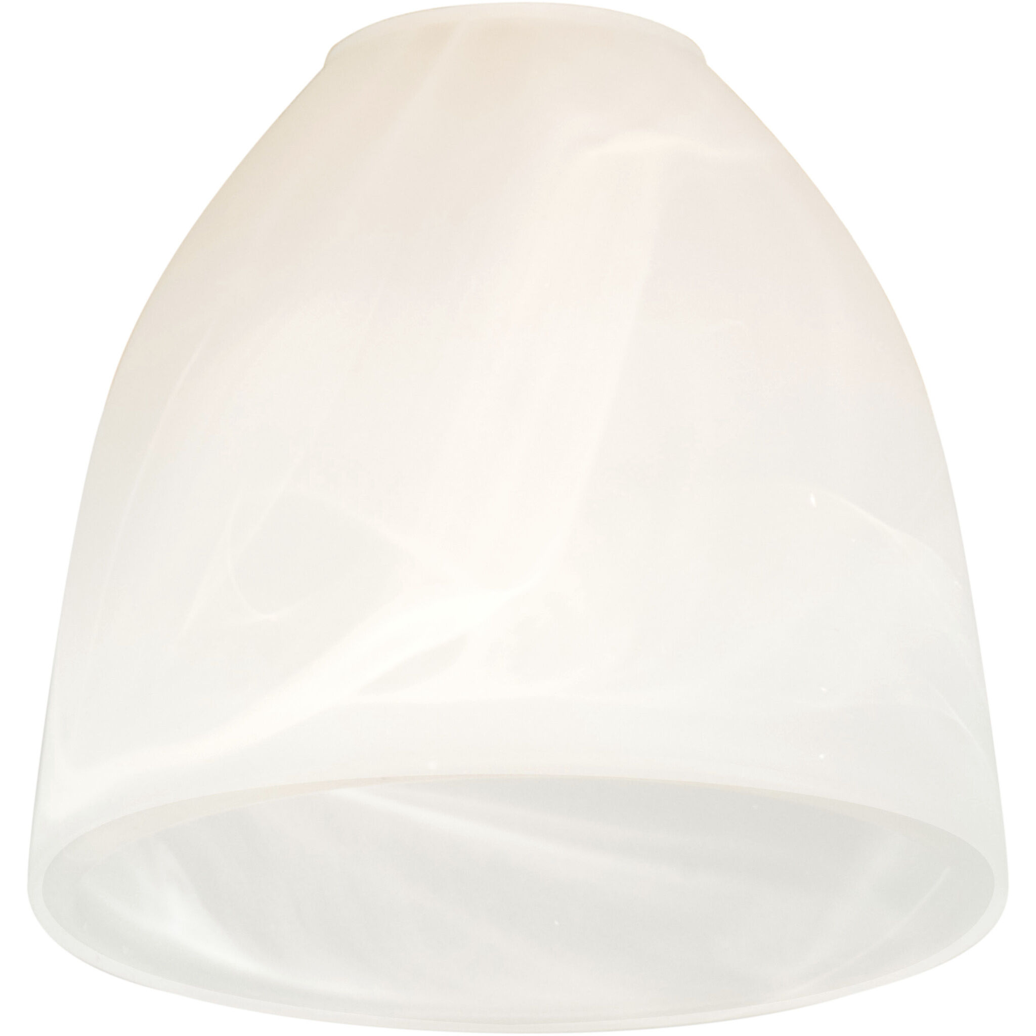 Signature Alabaster Swirl Fan Glass, Cone