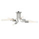 Donny 6 Light 30 inch Polished Nickel Semi Flush Ceiling Light