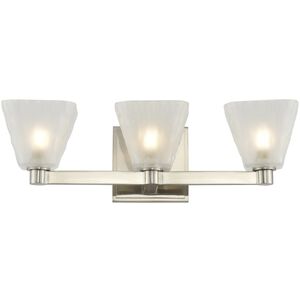 Weston LED 5 inch Glazed Nickel Bath Vanity Light Wall Light