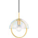 Meriah 1 Light 10 inch Aged Brass Pendant Ceiling Light