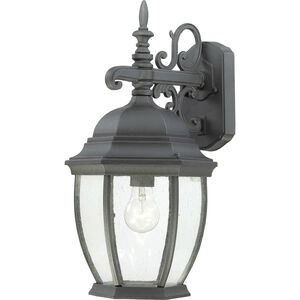 Covington 1 Light 18 inch Black with Clear Outdoor Wall Sconce