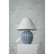 Clarendon 20 inch 60.00 watt Aged Brass and Blue Table Lamp Portable Light