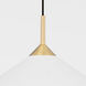 Sodsai 1 Light 20 inch Aged Brass Pendant Ceiling Light